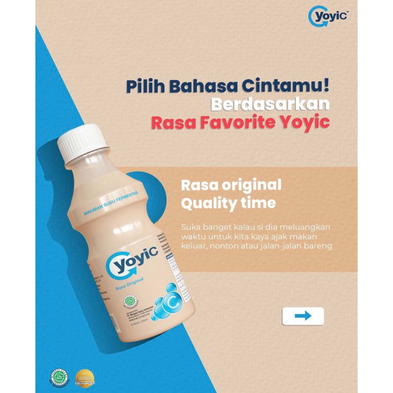 

YoyiC Minuman Susu Fermentasi Varian original Isi 12 Botol