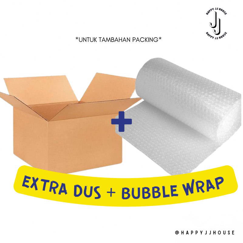 

[HAPPYJJ]PACKING EXTRA BUBBLE WRAP + KARDUS POLOS