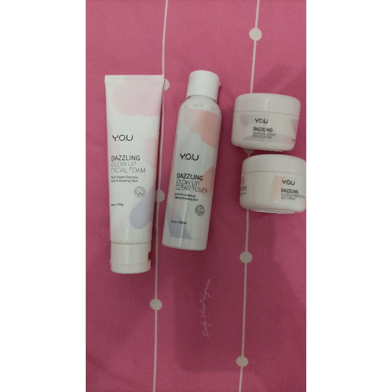 Preloved Set Paket Skincare YOU Dazzling Glow up