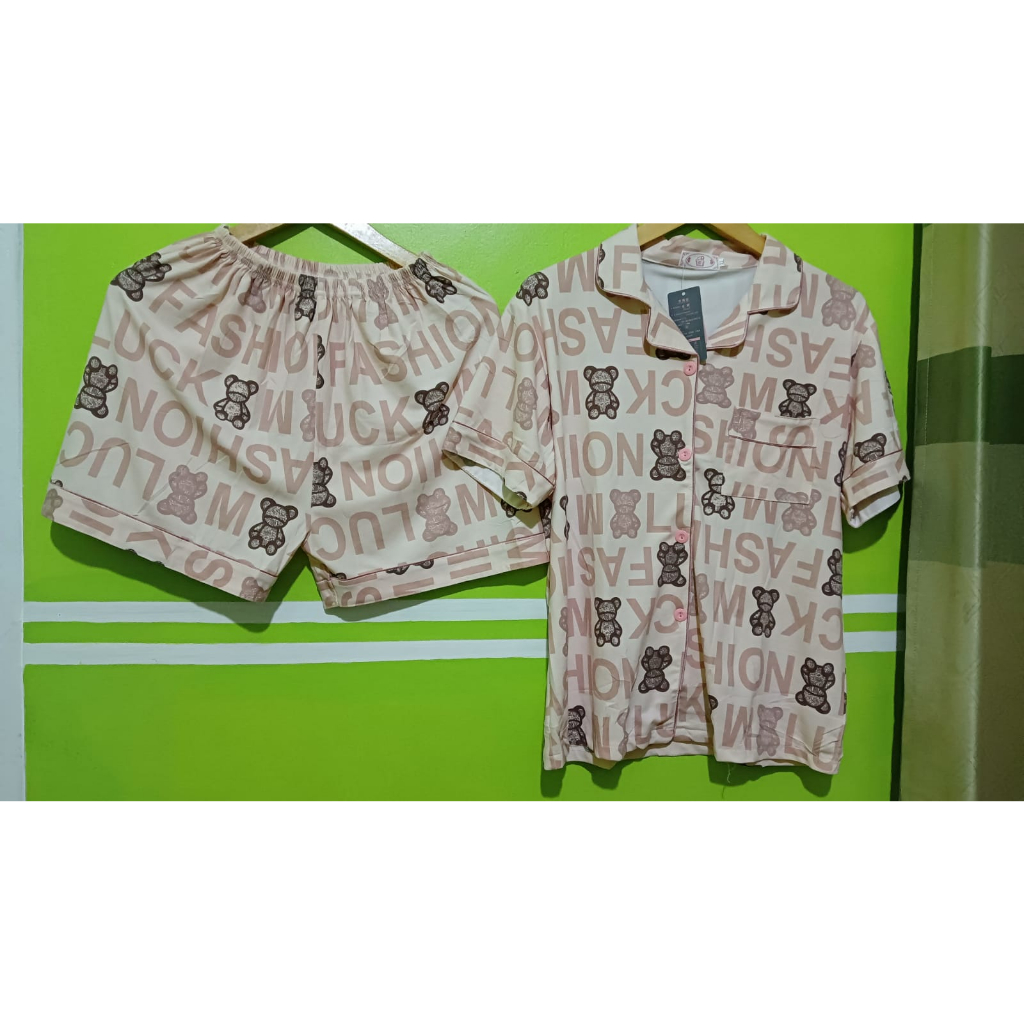 LEISURE WEAR Baju Tidur Celana dan Lengan Pendek HP Premium Busui Murah