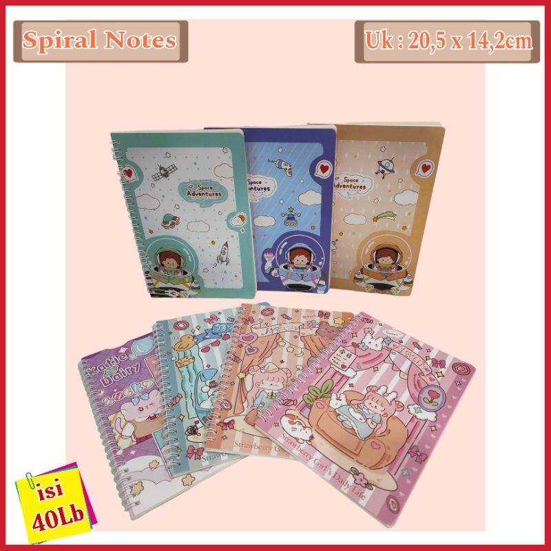 BUKU SPIRAL NOTES BOOK A5