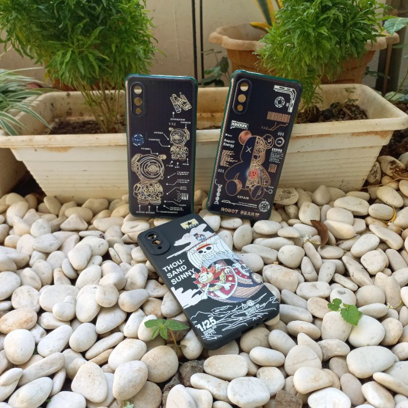 Case Samsung A22 4G A225 A225G A225F Softcase Black Motif Robot Samsung SM-A225F