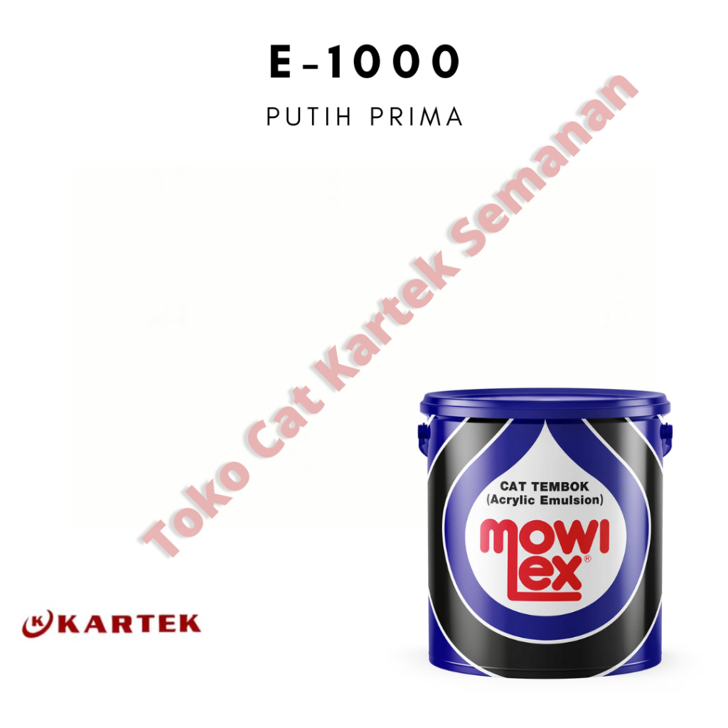 MOWILEX EMULSION INTERIOR E-1000 PUTIH PRIMA (20 liter)