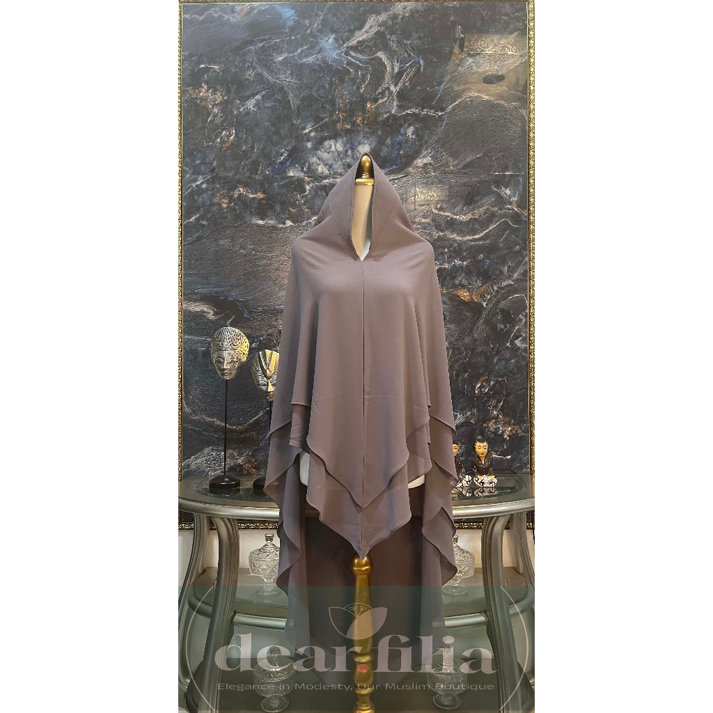 Khimar Aurora (Premium) gamis/dress/abaya/syari/muslim/baby doll/pakaian/baju/wanita