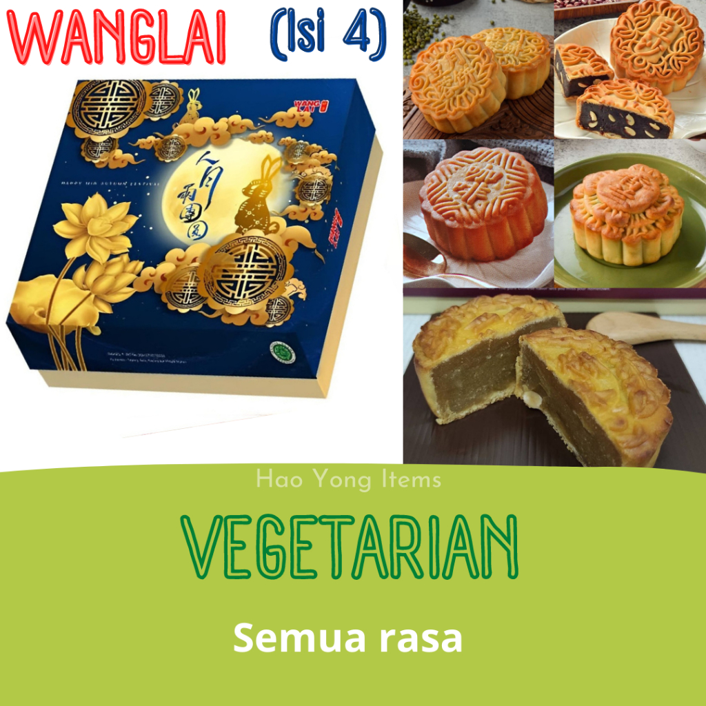 

Kue Bulan Mooncake Vegetarian Wang Lai / Wanglai Mooncake Medan / Kue Bulan Wang Lai