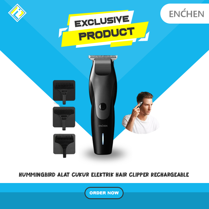 Hair Clipper Enchen Hummingbird Alat Cukur Elektrik Rechargeable