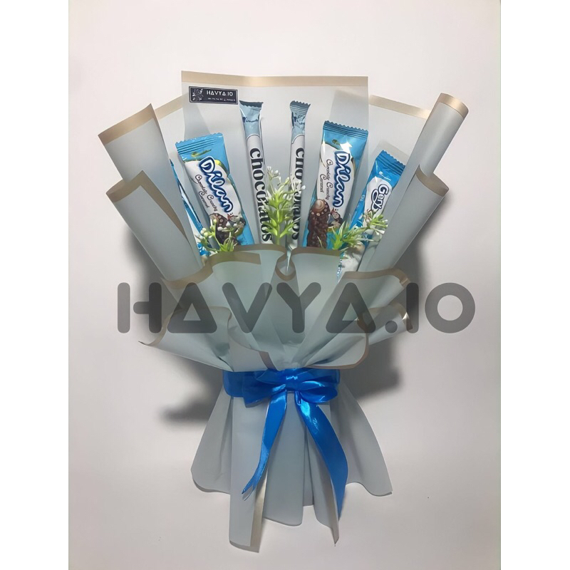 [havya.io] buket jajan snack makanan murah biru