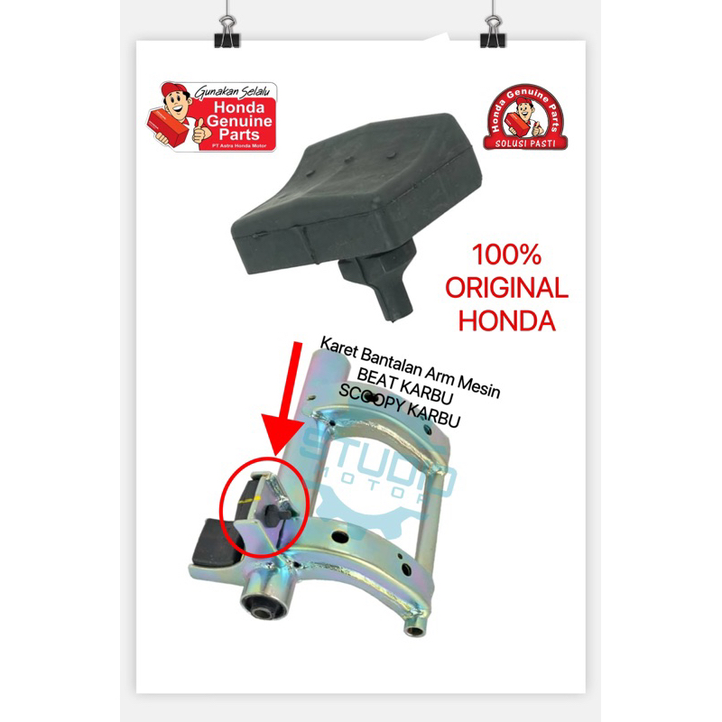 50352KVY900 KARET LINK ENGINE RUBBER LINK STOPPER BEAT SCOOPY KARBU 50353-KVY-900