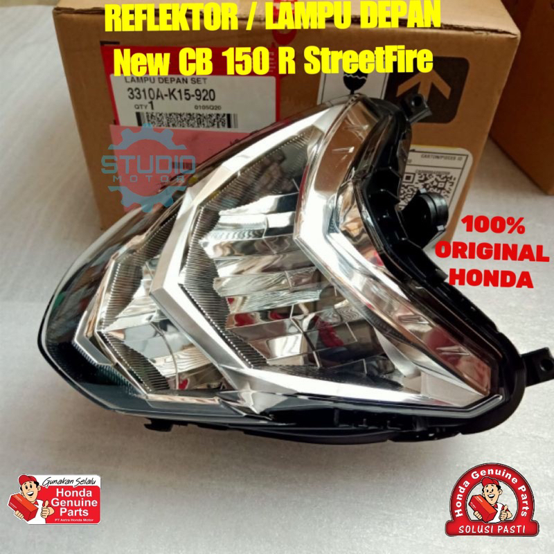 3310AK15920 Reflektor Lampu Depan Komplit Headlight Mika Kaca New Cb150R CB 150 R StreetFire Led 201