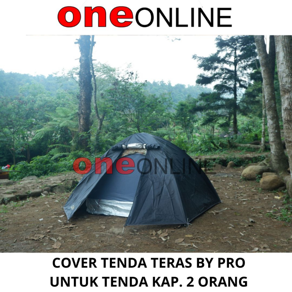 Cover Tenda Kapasitad 2-3 person - Double Layer Tenda - Pelindung Tenda Dome