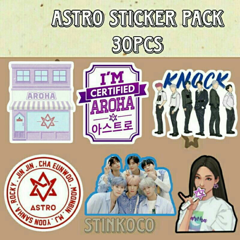 

[30PCS] STICKER ASTRO / CHA EUN WOO / MOON BIN / AROHA