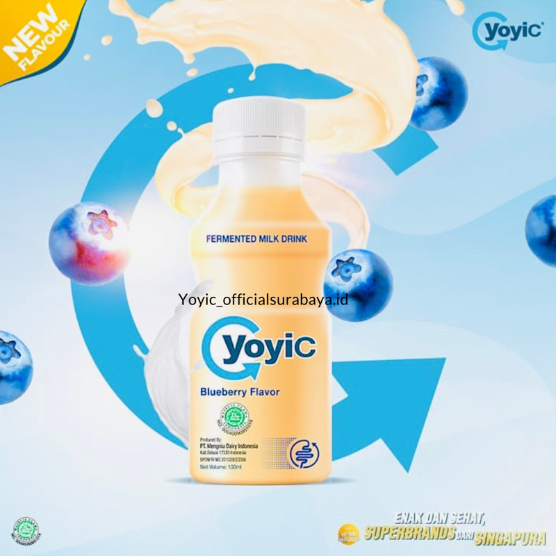 

YoyiC Susu Feementasi Isi 12 Varian Blueberry