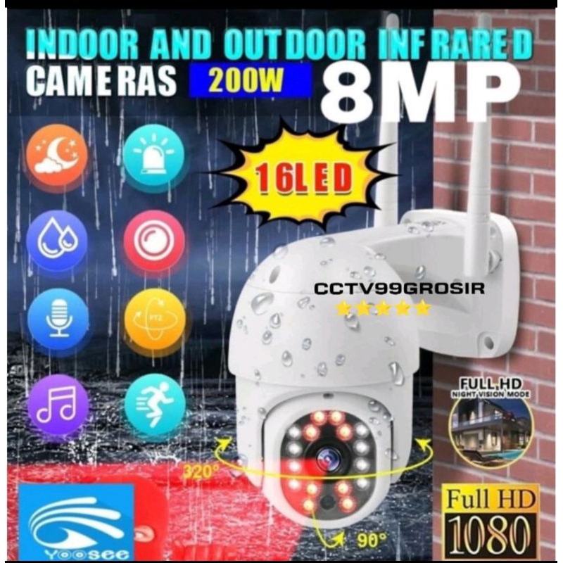 IP CAM Cctv Outdoor 8MP YOOSEE Wifi Kamera IP PTZ SPPED DOME YOOSEE