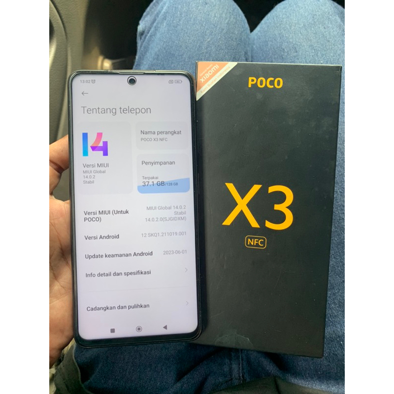 POCO X3 NFC RESMI SECOND 8/128gb
