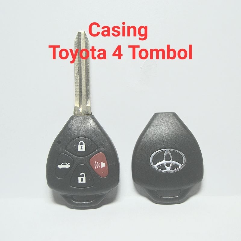 Casing kunci remot Toyota Camry, Altis (4 tombol)