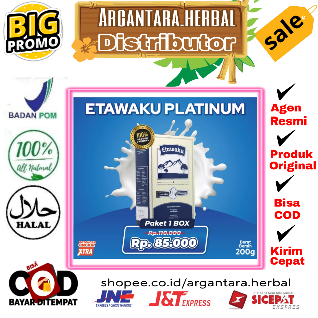 

1BOX ETAWAKU PLATINUM 3X ATASI MASALAH PERNAFASAN SUSU BUBUK PROVIT