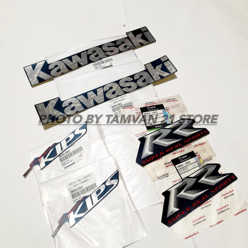 STRIPING STICKER NINJA RR OLD 2009 BIRU NAVY KGP
