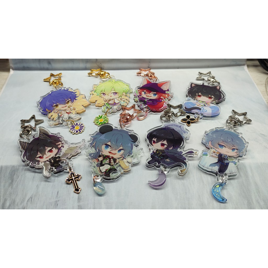[Fanmerch] Ensemble Stars Acrylic Keychain Rei Ritsu Izumi Rinne Niki Jun Hiyori