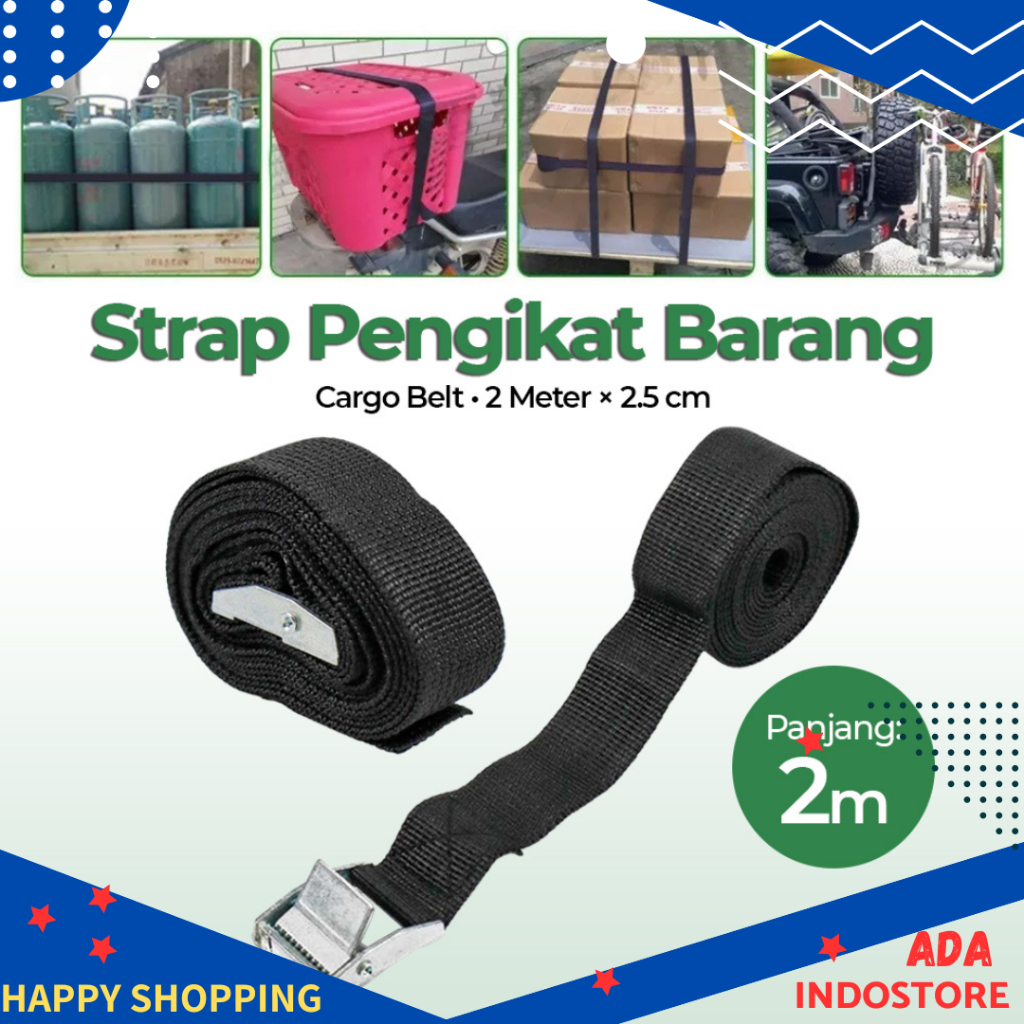 Tali Pengikat Barang Sabuk 2 Meter