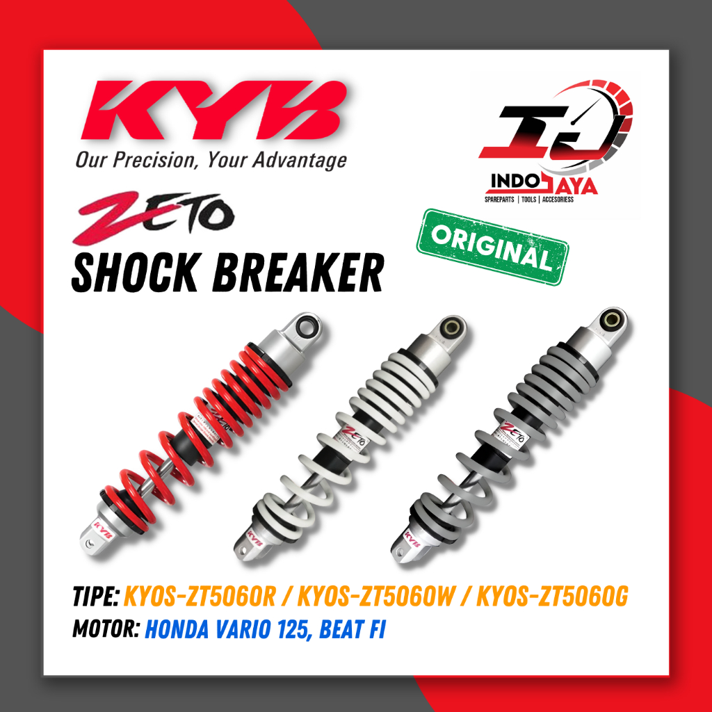 [COD] SHOCKBREAKER KAYABA KYOS-ZT5060G UNTUK MOTOR BEAT FI / VARIO 125 / SHOCK BREAKER BELAKANG / KY