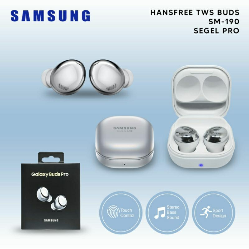 GALAXY BUDS SAMSUNG R-190 HEADPHONE HANDSFREE BLUETOOTH SEGEL PRO