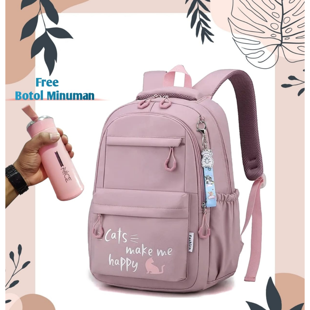 ST99 - Tas Ransel Anak Sekolah Wanita Terbaru - Tas Ransel Wanita Korean Style - Tas Ransel Multifun