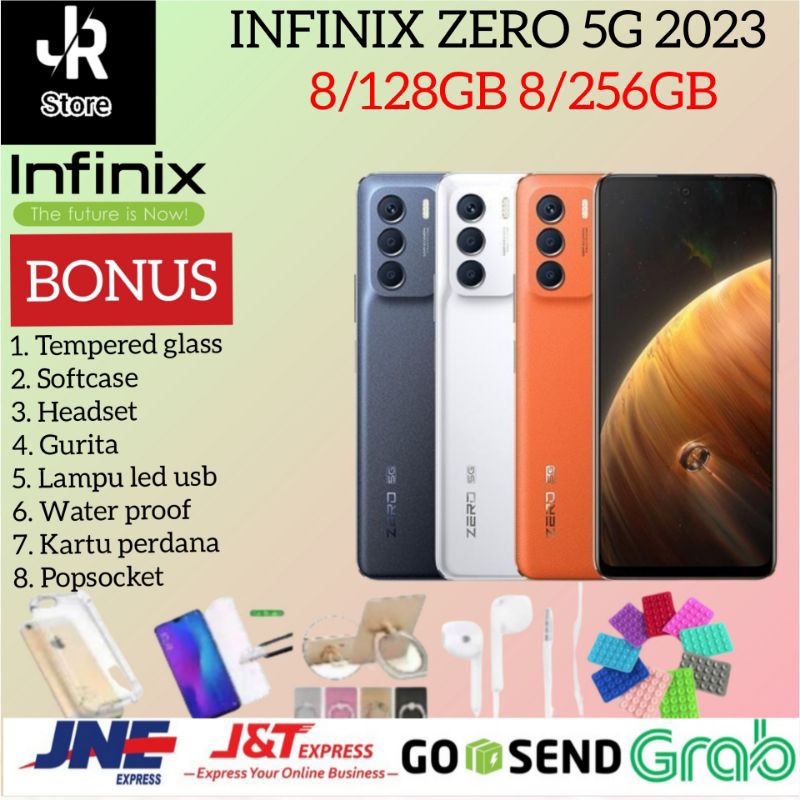 INFINIX ZERO 5G 2023 RAM 8GB + 5GB EXTEND ROM 256GB GARANSI RESMI INFINIX