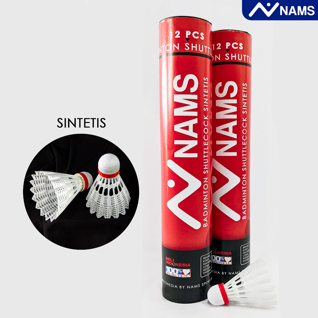 NAMS RAKET SET ISI 2 SHUTTLECOCK / SUPER KAITAN RED GREEN / BADMINTON / BULUTANGKIS