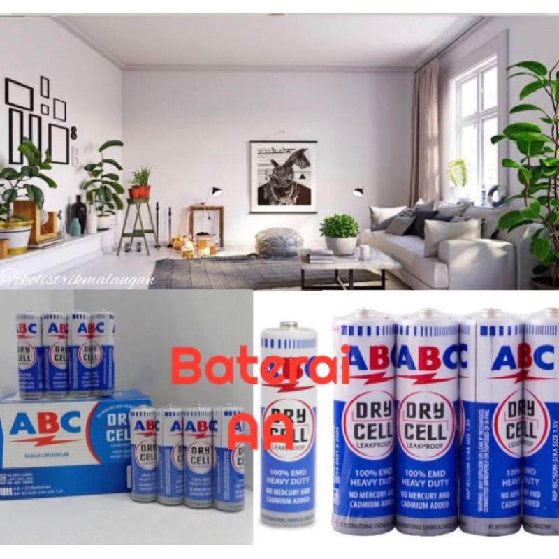 Baterai aa abc panasonic/Baterai jam dinding