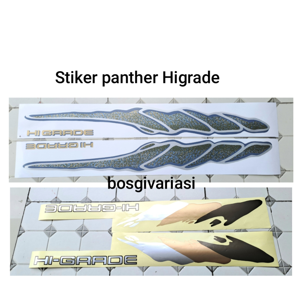 Stiker list body panther higrade 1997-1998 / stiker isuzu panther hi grade hi grade isuzu panther / 