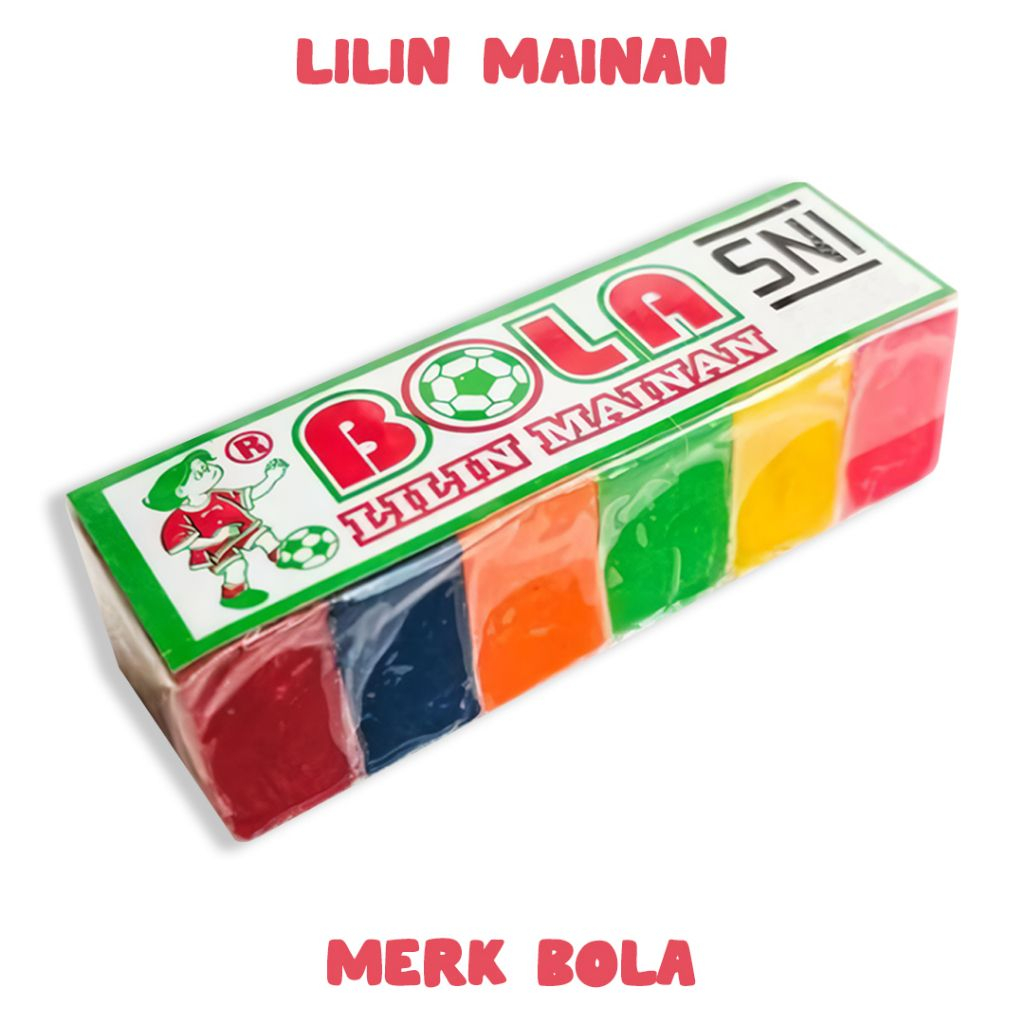 Lilin Mainan Plastisin Malam DIY Merk Bola - Mainan Edukasi Mainan Anak Jadul Sensory Motorik