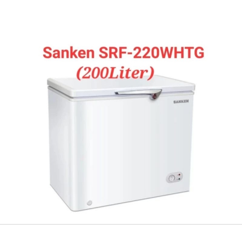 BMJ Sanken Chest Freezer Box SRF-220 Lemari Pembeku Kapasitas 200liter Low Watt