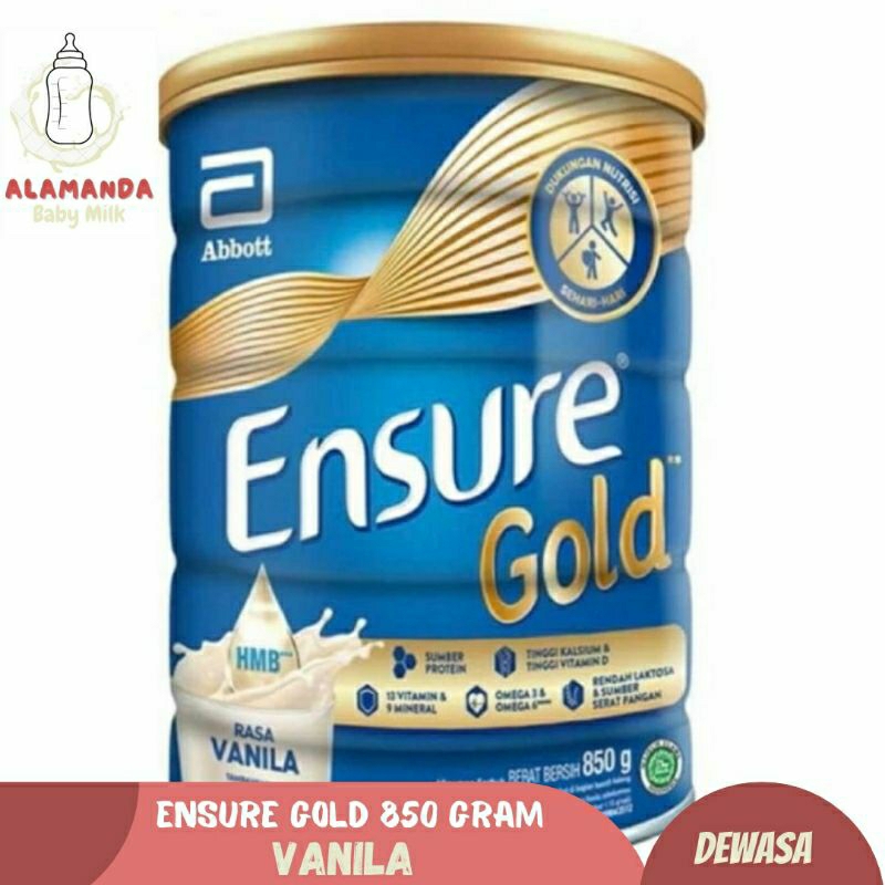 

ENSURE 900 GRAM Susu Nutrisi Dewasa Rendah Laktosa