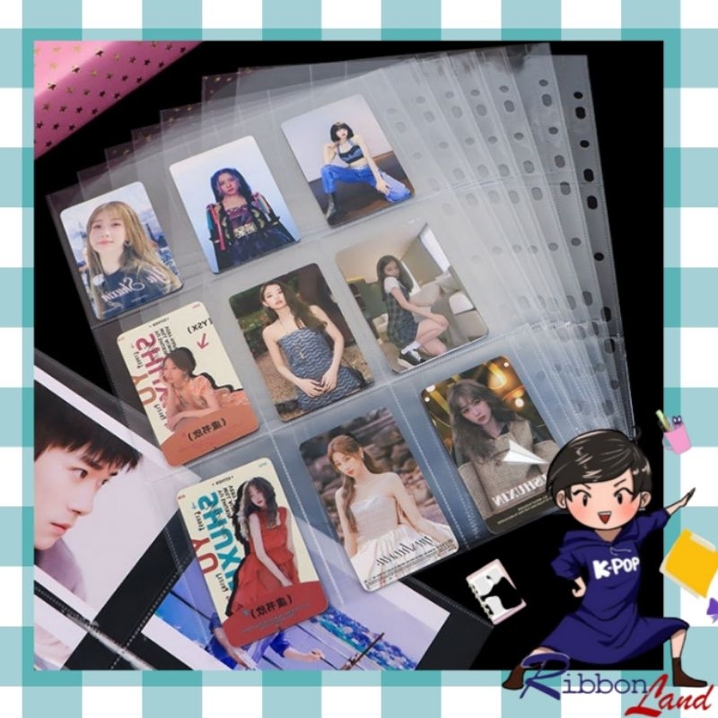 

(5 lembar) A4 Sleeve KPOP 1P/2P/3P/4P/6P/8P/9P/10P Photocard Postcard All Universal Size