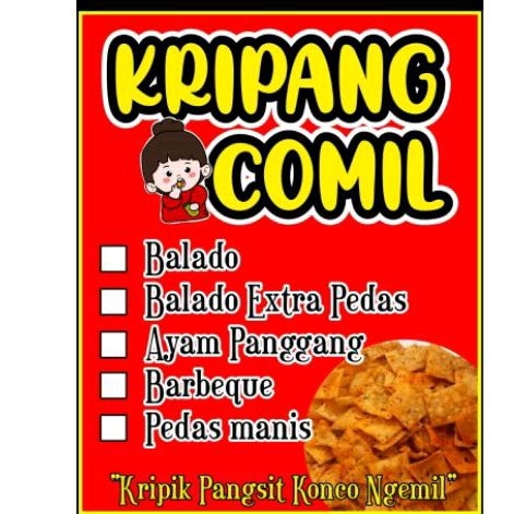 

KripangComil."Kripik.Pangsit.Konco.Ngemil