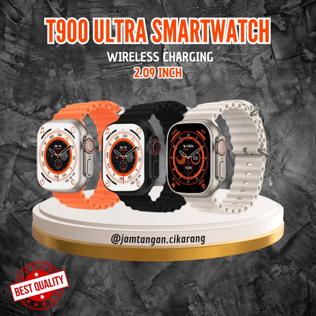 Jam Tangan Smartwatch T900 Ultra Smartwatch Wireless Charging