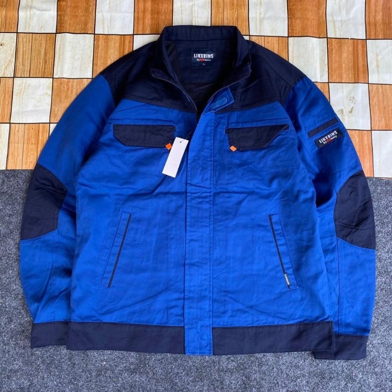 Likebins By K2 Work Casual Canvas Jaket Size L Second Original