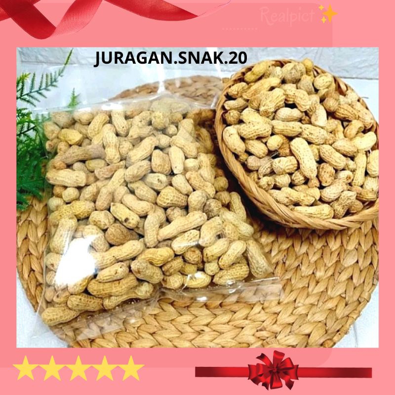 

(REDY STOK) Kacang Kulit Asin Oven 1.kg Cemilan Enak Murah Gurih