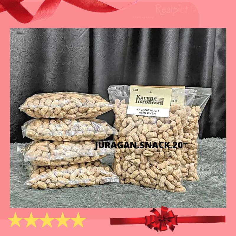 

(REDY STOK) Kacang Kulit 500gm Kacang Asin Harga Grosir