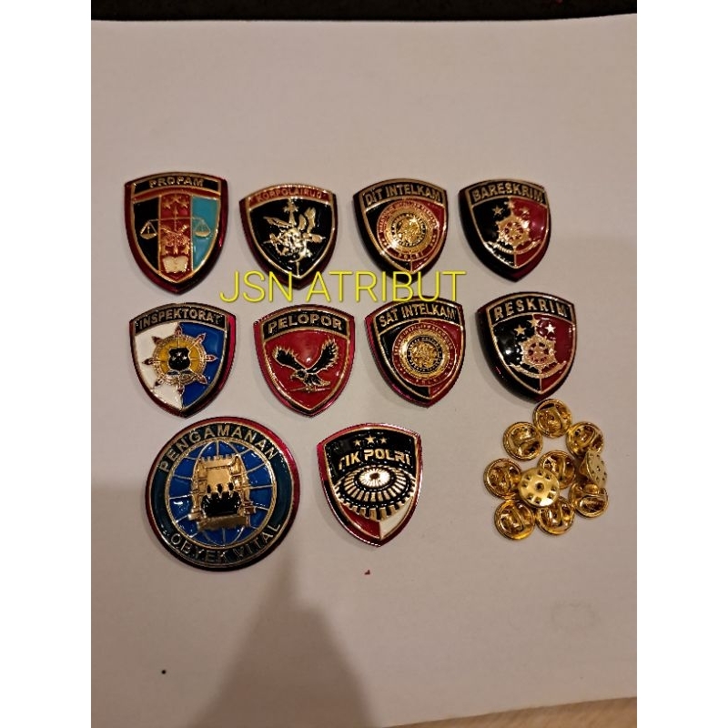 PIN plopor polairud propam tik polri reserse remkrim bintara perwira