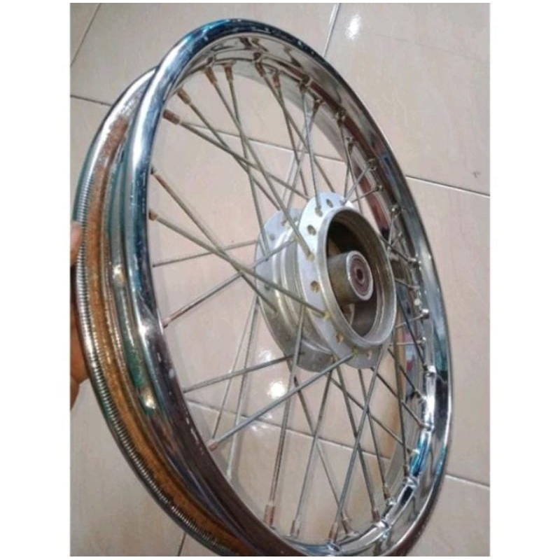 Velg Peleng Jari Set Tromol Belakang Honda Karisma Supra x125 Kirana  Revo Lama ori