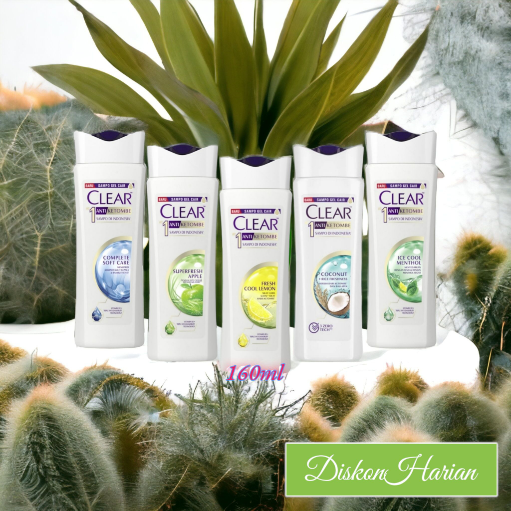 Clear Shampoo Ice Cool Menthol 160ml - Shampoo Anti Ketombe