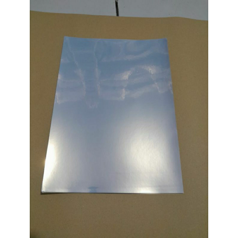 

isi 5 Lembar Kertas Sticker Vinyl Waterproof / Stiker Vinil anti air inkjet