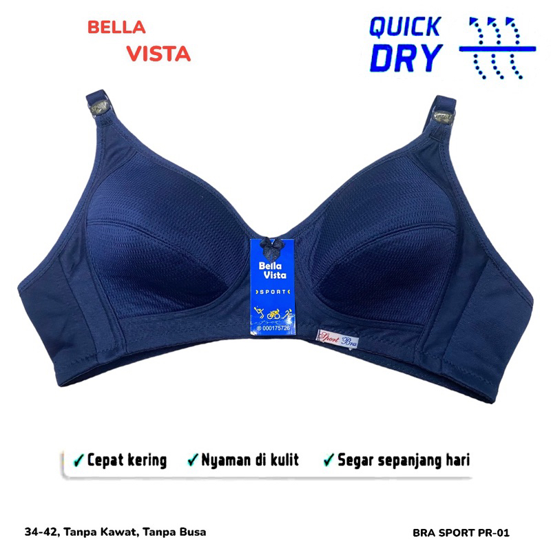 Beha Spot Bra Wanita Pori Pori Quick Dry Tanpa Kawat Dan Busa Kaitan 2 PR-01