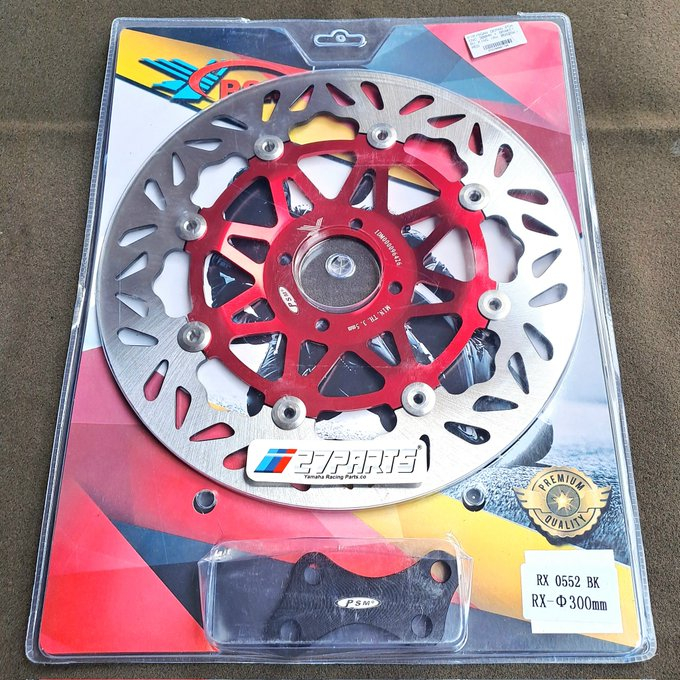 PIRINGAN CAKRAM PSM RX KING 300MM DISCBRAKE PIRINGAN CAKRAM RX KING MERAH