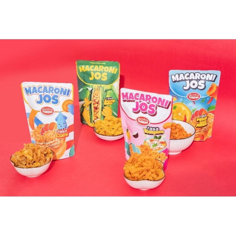 

MacJos 100gr Macaroni, Cimoring, Basreng, Mie Lidi, Pilus Cikur