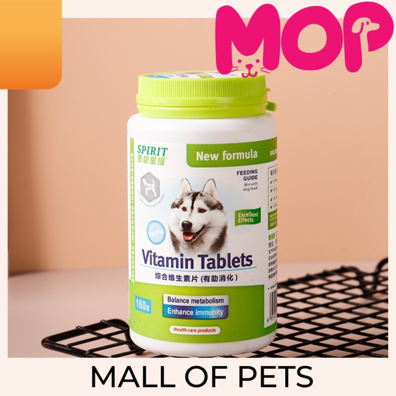 Spirit multivitamin anjing kucing tablet