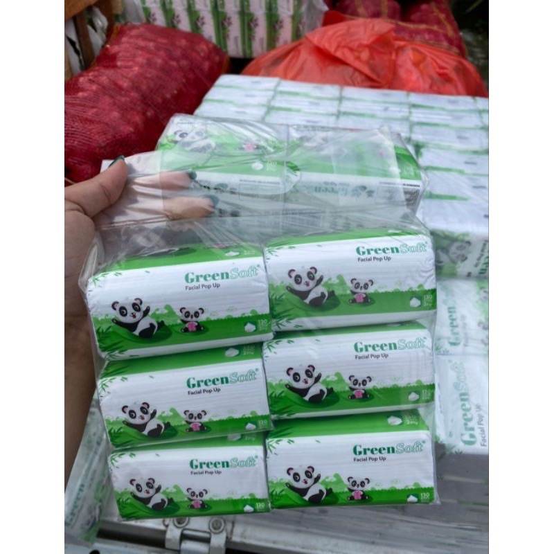 [6 PACK] Tissue GREENSOFT size kecil Pop Up ( PAKET 6 pcs )-8