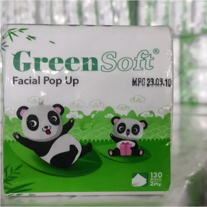 [6 PACK] Paket PROMO Tisue Greensoft Pop (Isi 6pcs Tisue Green Soft size kecil Pop Up)-5