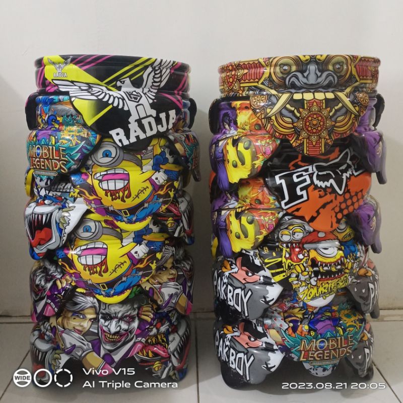 tebok dekal pleci diameter 23 (pion pvc)